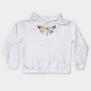 Picasso Moth Digital Painting Kids Hoodie